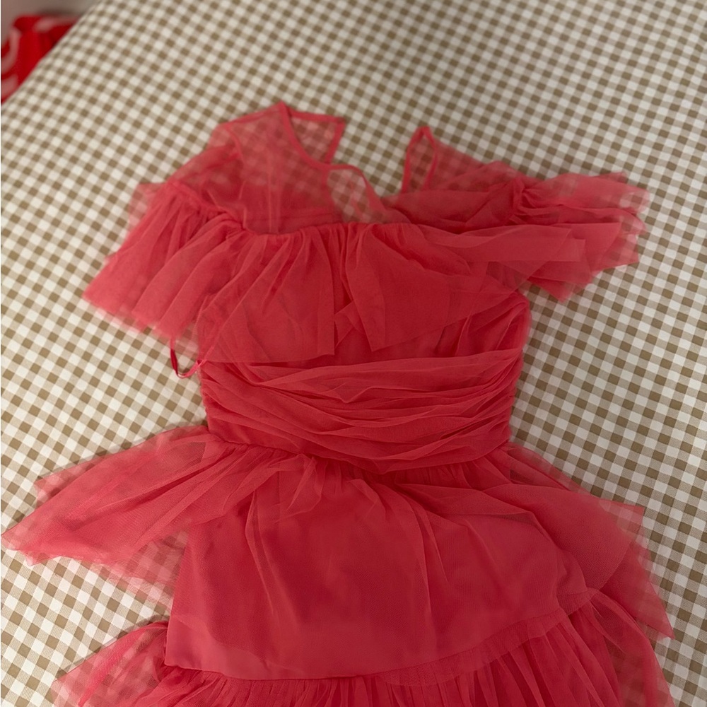 Naya Red Midi Dress